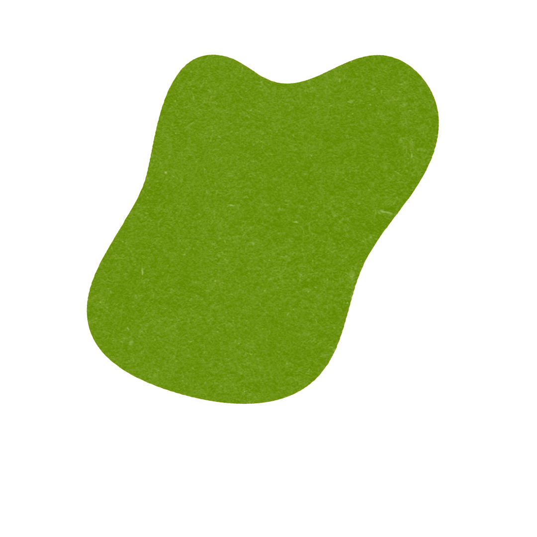 Green decorative shape